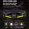 Head Lamp Rechargeable Led, LED Headlamp XPG Sensing COB Zoom Headlight for Outdoor Camping Fishing view 2