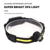 Head Lamp Rechargeable Led, LED Headlamp XPG Sensing COB Zoom Headlight for Outdoor Camping Fishing view 3