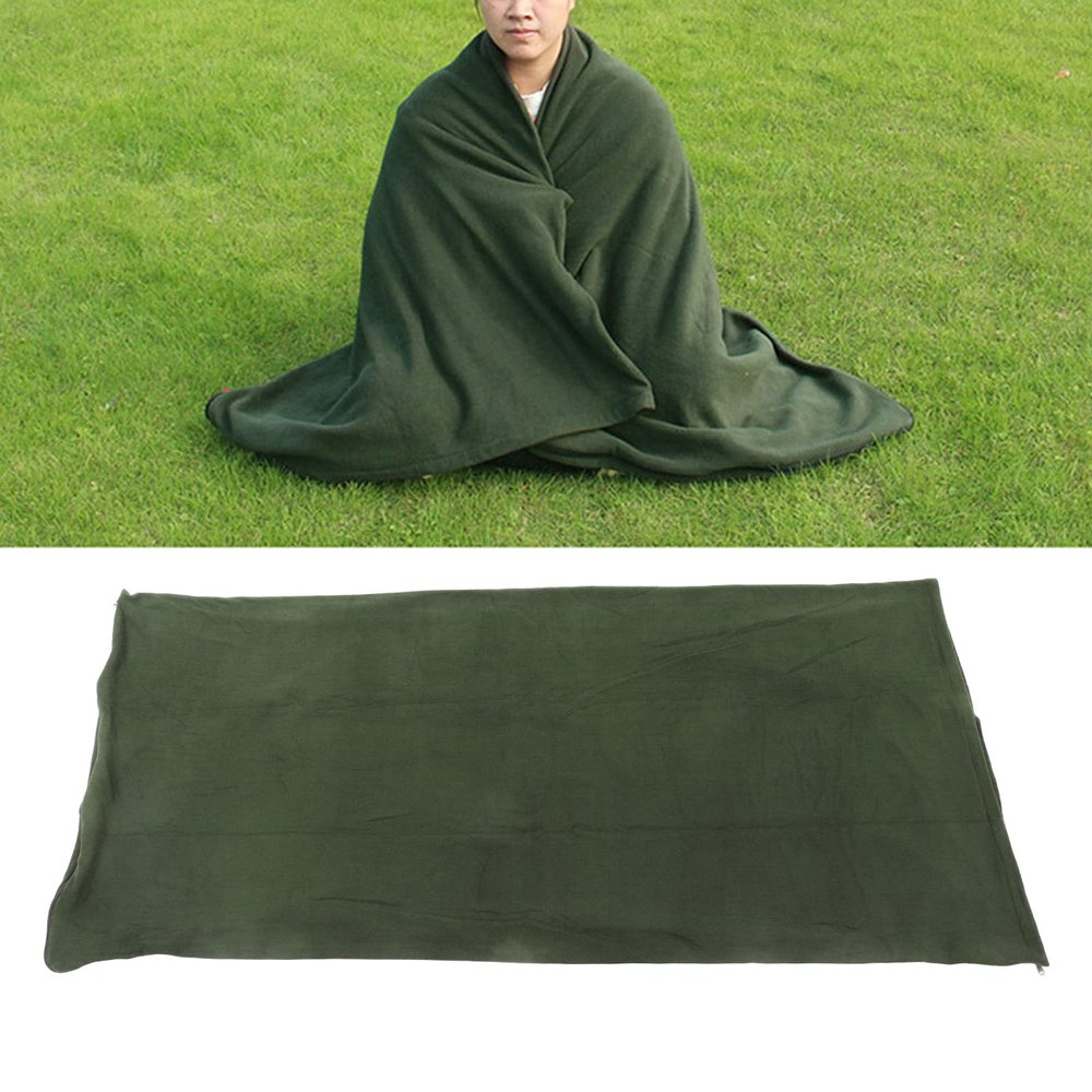 Fleece Sleeping Bag Liner, Wearable Sleeping Bag for Outdoor Travel Camping Hiking Climbing()