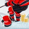 Meooeck 10 Rolls Multipurpose Hockey Tape Adhesive Shin Pad Sock Stick Tape for Ice Skate Sports Hockey Gifts Gear Equipment(22 Yard,Clear, White, Black) view 2