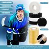Meooeck 10 Rolls Multipurpose Hockey Tape Adhesive Shin Pad Sock Stick Tape for Ice Skate Sports Hockey Gifts Gear Equipment(22 Yard,Clear, White, Black) view 4
