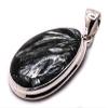 55.5ct 36mm Seraphinite Green Clinochlore Pendant in Sterling Silver 925 Polished Natural Sparkling Collectible Gemstone Crystal Mineral - russia + Marvelous Gift Box view 1