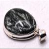 55.5ct 36mm Seraphinite Green Clinochlore Pendant in Sterling Silver 925 Polished Natural Sparkling Collectible Gemstone Crystal Mineral - russia + Marvelous Gift Box view 4