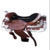 SHOWMEN CRAFT Western Saddle Fully Decorative Silver Show Outfit with Headstall & Breast Caller (15 Inch) view 2
