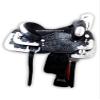 SHOWMEN CRAFT Western Saddle Fully Decorative Silver Show Outfit with Headstall & Breast Caller (17 inch) view 2