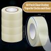 Meooeck 20 Roll Hockey Sock Tape Multipurpose Cloth Tape Roll Strong Adhesive Stick Shin Pad Sports Gifts for Gear Accessories Equipment, Easy to Apply Stretch(Clear White) view 4