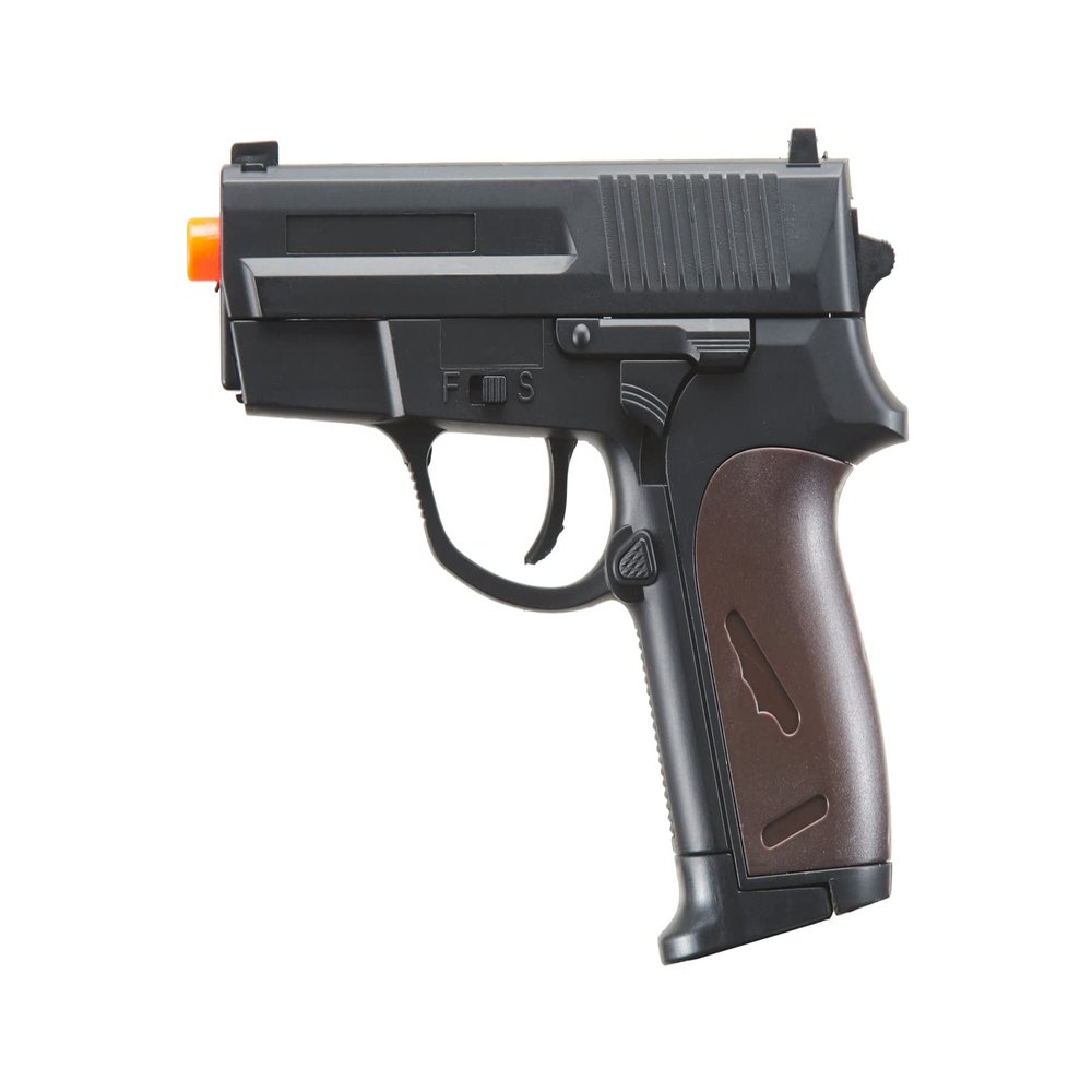 UK Arms P618 Spring-Loaded ABS Airsoft Pistol - Black
