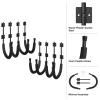 RAD Sportz 4-Pack of Kayak Storage Hook Sets - Kayak Wall Mount Hangers with 100lb Capacity Per Pair for Paddleboards, Surfboards, or Snowboards view 3