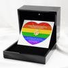 Heart Knot Gold Necklace Luxury Box LGBT Happy Valentine's Day to Girlfriend Heart Knot Gold Necklace view 2