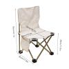 Portable Folding Camping Chair with Storage Bag, Outdoor Beach Collapsible Antislip Padded Oxford Cloth Stool with Carrying Bag for Hiking, Fishing, Gardening, Picnic, Sports Games view 2