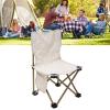 Portable Folding Camping Chair with Storage Bag, Outdoor Beach Collapsible Antislip Padded Oxford Cloth Stool with Carrying Bag for Hiking, Fishing, Gardening, Picnic, Sports Games view 3