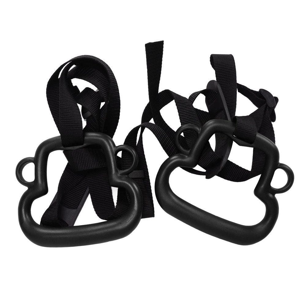 Pull Up Workout Rings with Adjust Straps, Kids Gymnastic Rings, Full Body Workout Rings Load Bearing 150KG, Gymnastics Rings for Calisthenics(Black), Gymnastics Rings Calisthenics Rings Pull