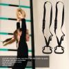 Pull Up Workout Rings with Adjust Straps, Kids Gymnastic Rings, Full Body Workout Rings Load Bearing 150KG, Gymnastics Rings for Calisthenics(Black), Gymnastics Rings Calisthenics Rings Pull view 2