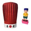 Hibachi Chef Tall Hat in Red with Headband and Wee Wee Squirting Boy (White Ninja) view 1
