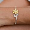 Sunflower Bracelet Luxury Box To my Godmother, Sunflower bracelet, Godmother gifts, Thank you card, heartfelt message, from godson, goddaughter, Val view 3