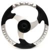 Godfrey Pontoon Boat Steering Wheel P0023131 | 14 1/4 Inch Silver Black view 2