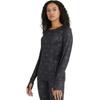Terramar Women's Cloud Nine 4-Way Stretch Brushed Long Sleeve Scoop Neck Hoodie, Geo Snowflake, X-Large view 2
