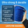 Better Boat Premium Anchor Rope, 100 Ft Double Braided White Nylon Marine Line, Reflective 3/8 Inch Reel for Anchors and Boats - Royal Blue view 3
