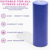 FitOn Recovery Fitness Foam Roller - High Density Travel Exercise Roller for Muscle Recovery, Massage and Deep Tissue Relief - Compact and Portable for Exercise, Travel, and Fitness - 12"x4", Purple view 2