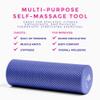 FitOn Recovery Fitness Foam Roller - High Density Travel Exercise Roller for Muscle Recovery, Massage and Deep Tissue Relief - Compact and Portable for Exercise, Travel, and Fitness - 12"x4", Purple view 3