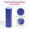 FitOn Recovery Fitness Foam Roller - High Density Travel Exercise Roller for Muscle Recovery, Massage and Deep Tissue Relief - Compact and Portable for Exercise, Travel, and Fitness - 12"x4", Purple view 4