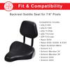 AlveyTech 10" x 11" Backrest Comfort Bike Saddle - for Exercise Bike, Electric Bicycle, Stationary Bicycle, Beach Cruiser, Mountain Bike and Adult Tricycle, Fits Any 7/8" Seat Post view 4