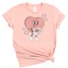 Be Mine Heart Adorable Valentine's Day Shirt for Baby and Toddler Youth Girls and Adults Peach Shirt Youth Small view 1
