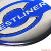 Crestliner Boat Steering Wheel Decal 2088140 | 1 5/8 Inch Silver Blue view 2