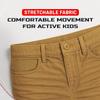 Access Boys School Uniform Pants, Stretch Flat-Front, Slim-Fit, Machine Washable Uniform Pants for Boys (Dark Khaki, 12) view 3