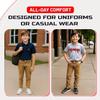 Access Boys School Uniform Pants, Stretch Flat-Front, Slim-Fit, Machine Washable Uniform Pants for Boys (Dark Khaki, 12) view 4