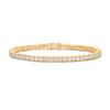 Devin Rose 3MM Cubic Zirconia Tennis Bracelet for Women 14K Yellow Gold Plated Brass CZ Bracelets Sizes 7.5 Inches view 1