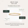 Devin Rose 3MM Cubic Zirconia Tennis Bracelet for Women 14K Yellow Gold Plated Brass CZ Bracelets Sizes 7.5 Inches view 3