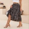 SimpleFun Maxi Skirts for Women Beach Boho Prints Elastic High Wasited Chiffon Long Skirt (Floral4,XL) view 3