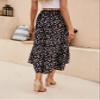 SimpleFun Maxi Skirts for Women Beach Boho Prints Elastic High Wasited Chiffon Long Skirt (Floral4,XL) view 4