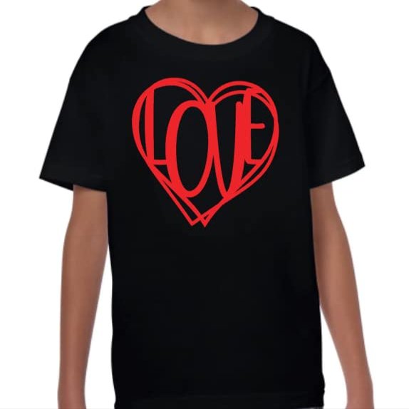 Love Valentine's Day T-Shirt Tshirt Kid Boy Girl (2t)