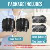 26-inch Mountain Bike Tires Set: Hycline 2-Pack 26x1.95 inch (54-559mm) Folding Replacement Puncture-Resistant Bicycle Tires and Pair 26-inch Inner Tubes with Tire Levers for MTB Off-Road Bike view 2