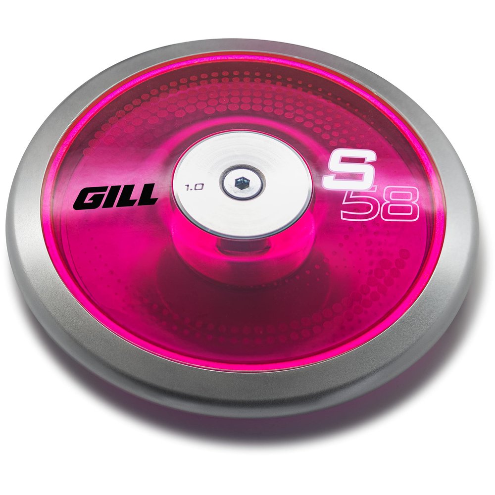 Gill Athletics 1 Kg Throwing Discus - Low Spin Metal Discus with 60% Rim Weight - Ideal Track and Field Training Equipment - Spin Disc for Practice and Competition