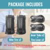 27.5-inch Mountain Bike Tires Set: Hycline 2-Pack 27.5x2.125 inch (57-584mm) Folding Replacement Puncture-Resistant Bicycle Tires and Pair 27.5-inch Inner Tubes with Tire Levers for MTB Off-Road Bike view 2