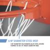 Porter Athletic Indoor/Outdoor Basketball Hoop  Wall Mount Basketball Goal with Breakaway Rim, Mounting Hardware & Net view 2