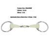 Buachois Horse Snaffle Bit Stainless Steel Roller Ring Snaffle Bit Mouth Bit Equestrian Tack for for 125mm Horse Mouth view 2