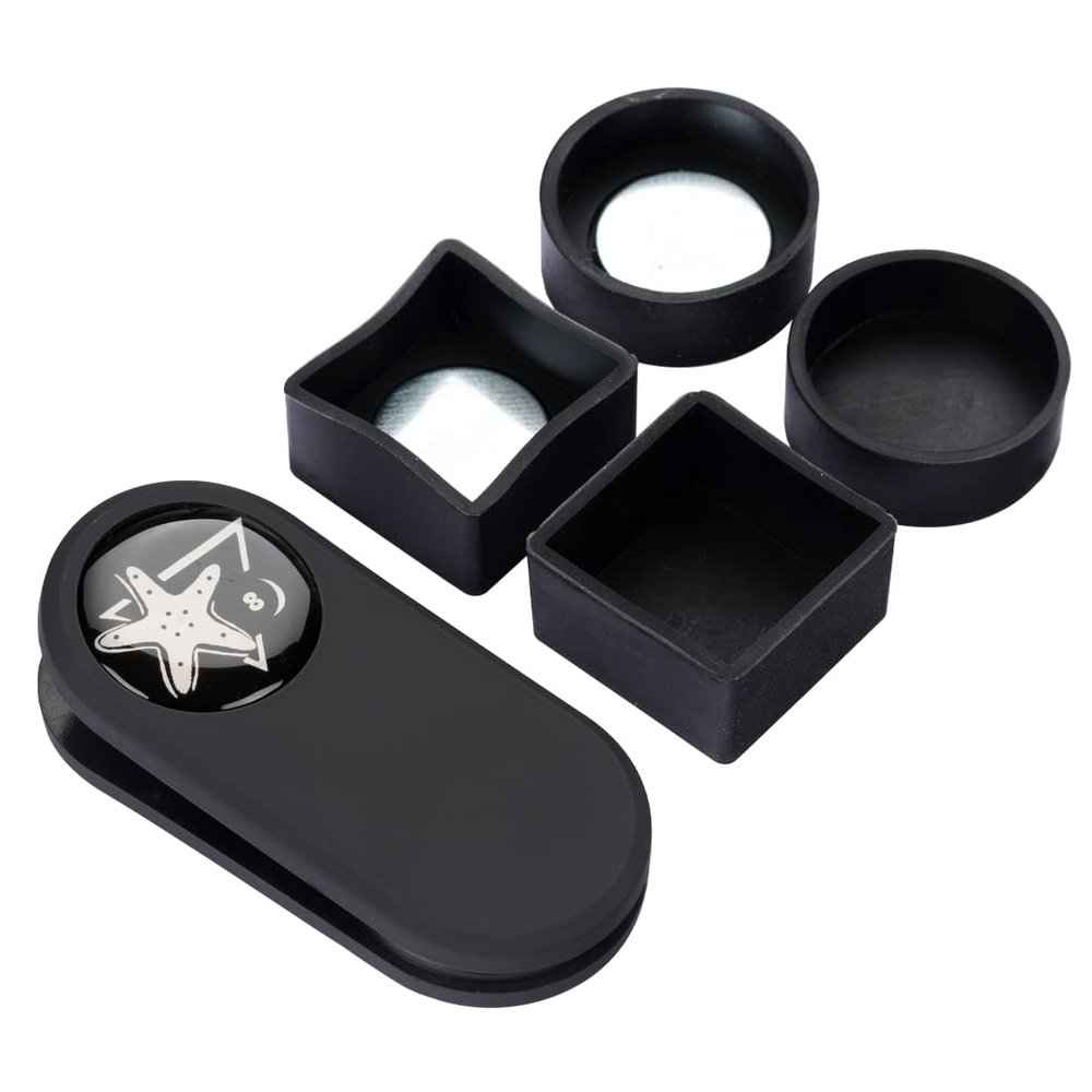 CRICAL Pool Cue Chalk Holder Magnetic Pool Chalk Holder Portable Billiard Chalk Holder Round and Square Billiard Accessories