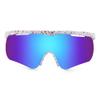 FEISEDY Sunglasses for Men and Women, Polarized Large Retro Rimless Glasses for Baseball, Cycling, Sports (B4073, White Frame/Blue Mirror) view 2
