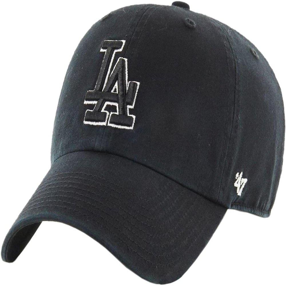 '47 New York Yankees Adjustable Cap Clean Up MLB, Los Angeles Dodgers Black White, One Size