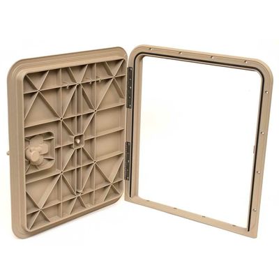 Innovative Boat Pontoon Hatch Door 550-7013 | 18 x 16 Inch Java