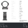 Vapor Horizontal 1 inch, High Matte Black, Scope Optic Rings view 4
