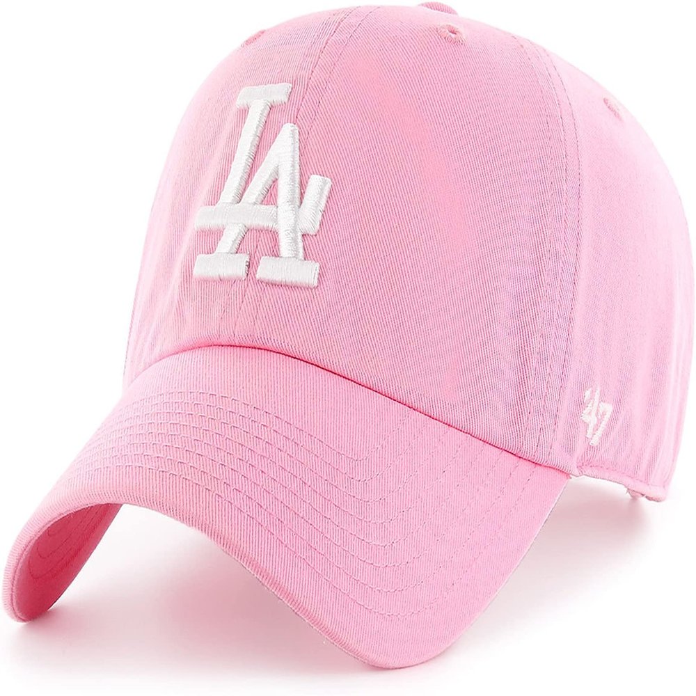 '47 New York Yankees Adjustable Cap Clean Up MLB, Los Angeles Dodgers Rose Pink, One Size