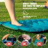 AKSOUL Camping Sleeping Pad with Pillow: Extra Thick 3.9 inch Ultralight Self Inflating Air Mat, Compact Lightweight Insulated Inflatable Sleep Mattress for Backpacking, Camp, Hiking, Tent view 3
