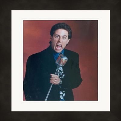 Autograph Warehouse 675458 8 x 10 in. Jerry Seinfeld Art Print Matted Framed Photo