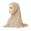 AIBEARTY Women Glitter Sequin Hijab Muslim Head Wrap Scarf Long Turban Headband Hair Cap Shawl view 3