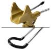 DYPASA Vertical Fishing Rod Holder Fishing Rod Stand Metal Handle Support Holder with Long Steel Earth Pike Sea Lake Stream Fishing Accessories Stainless Steel Wall Mounted Fishing Rod Rack view 4